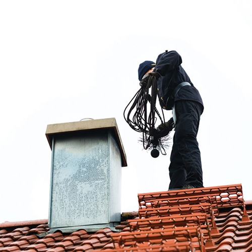 Chimney cleaning production